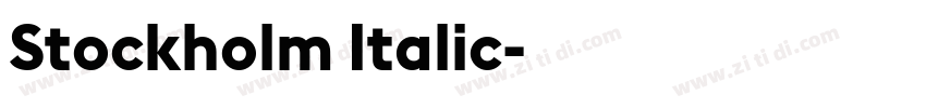 Stockholm Italic字体转换